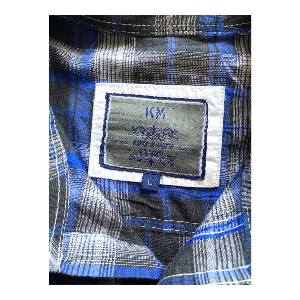 - - Km (King Maker) Super Cool Button Down. - image 7